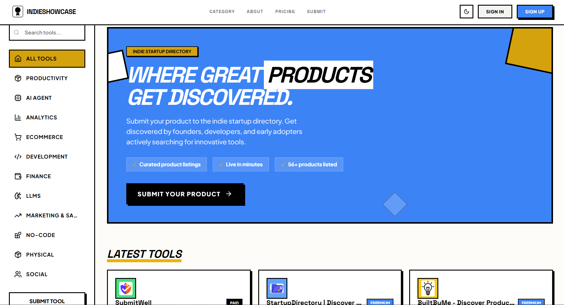 IndieShowcase | Discover the Best Indie Startup Tools & Products preview