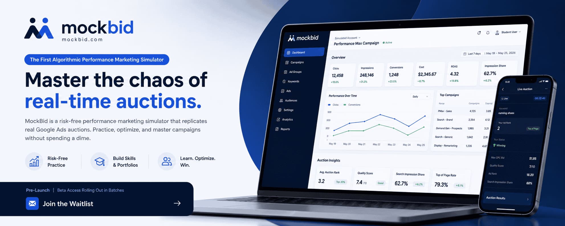 MockBid - Performance Marketing Simulator preview