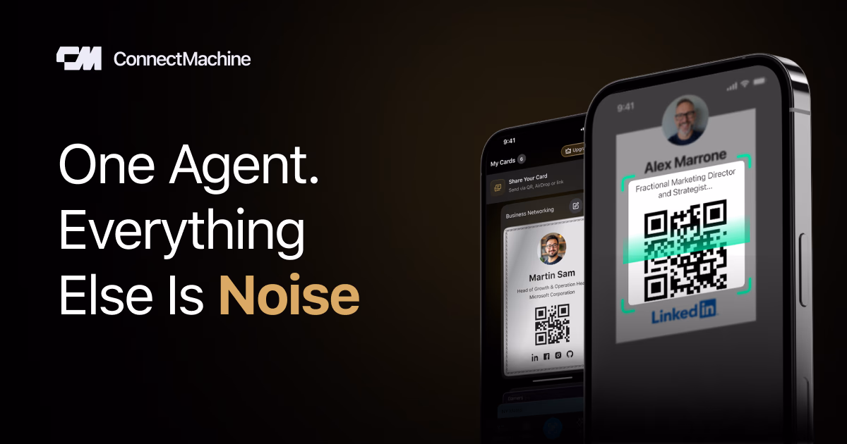 ConnectMachine, AI agent for cards, contacts & networking preview
