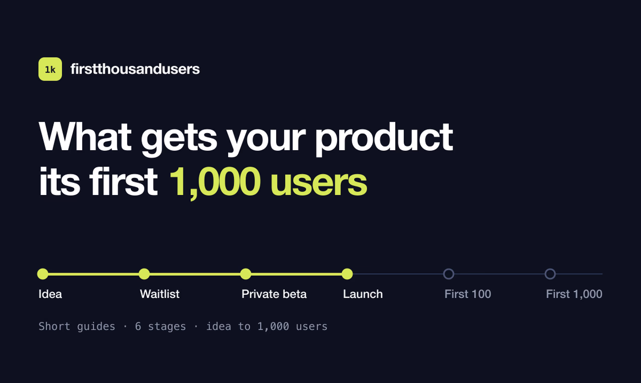 First 1,000 Users preview