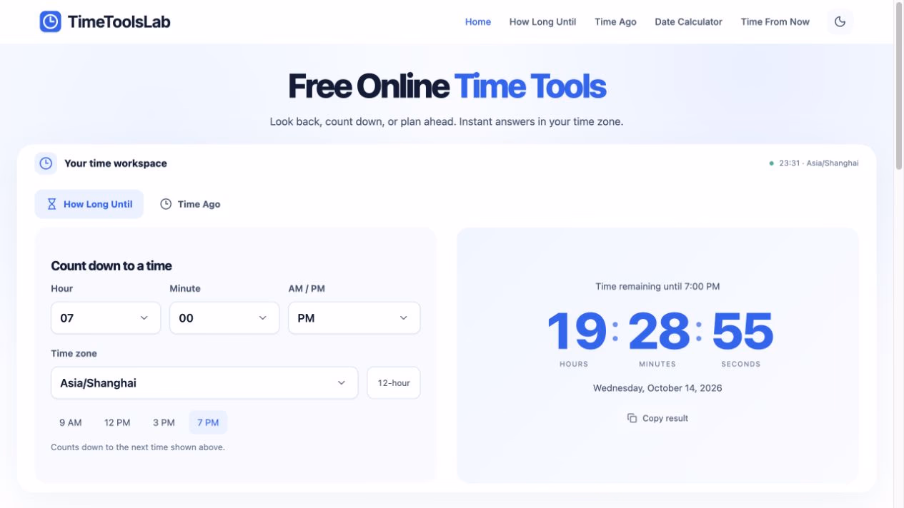 TimeToolsLab preview