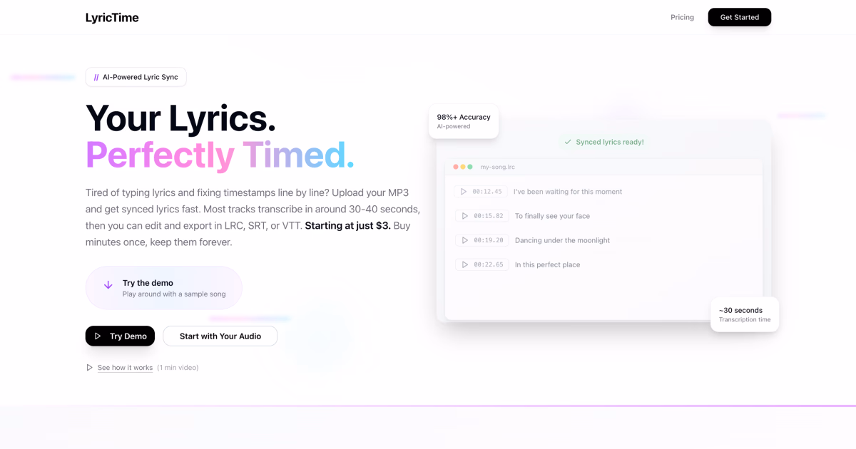 LyricTime preview
