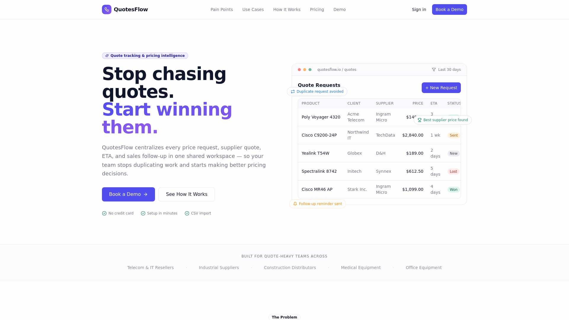 QuotesFlow preview