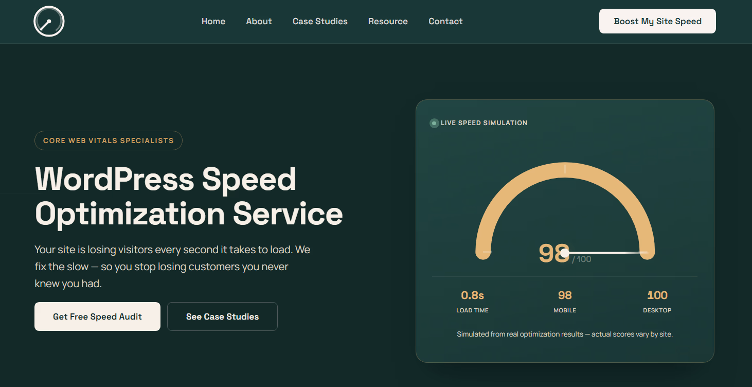 WordPress Speed Optimization Service | $239, No Upfront Cost preview